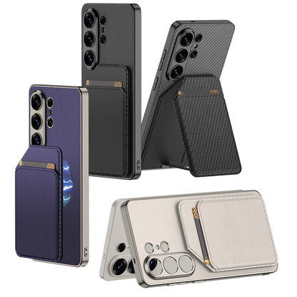 Étui Samsung Galaxy S26 Ultra - Violet - Nouveau design avec support et porte-cartes arrière