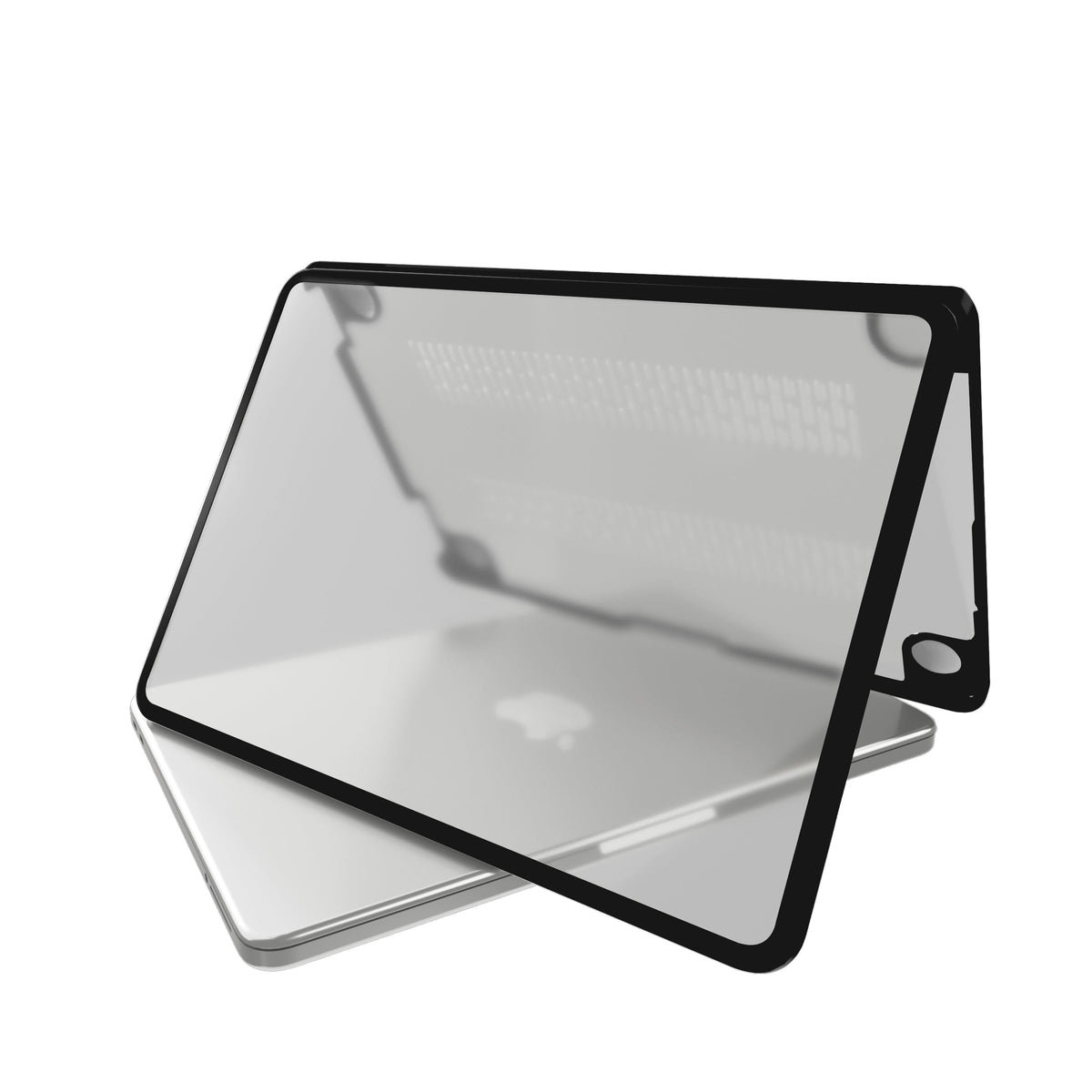 Apple MacBook Neo (13-inch) - Zwart/Transparant - Schokbestendige Laptop Hardcase met Verstevigde Rand