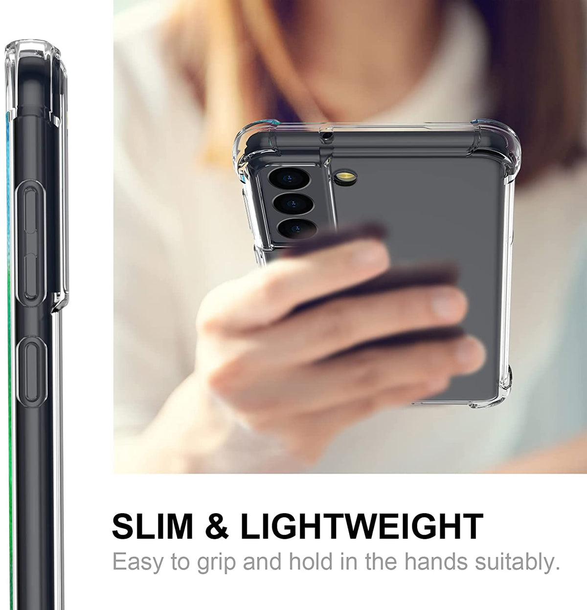 Samsung Galaxy S23 Plus Hoesje - Transparant - Anti-Shock Back Cover