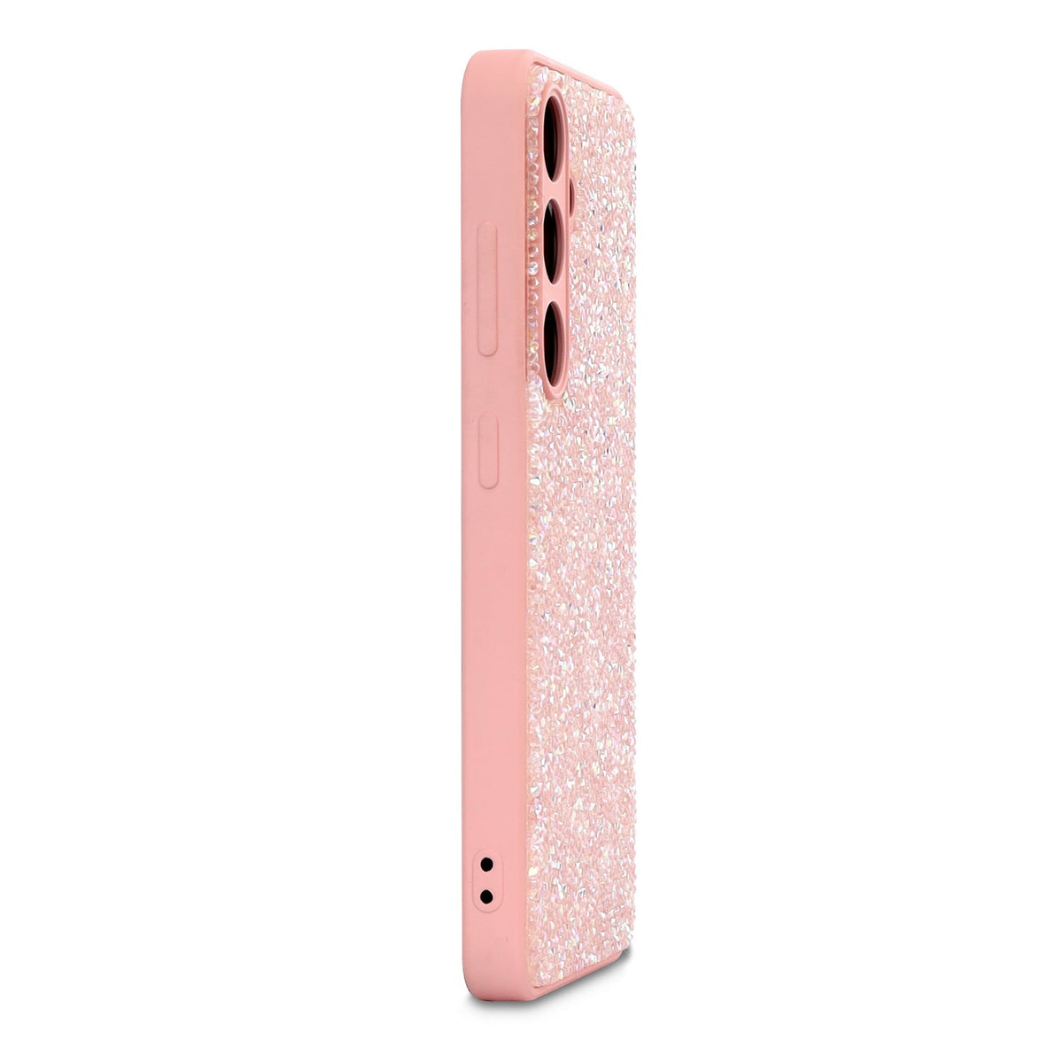 Samsung Galaxy A57 Hoesje - Roze - Casemania Diamant Glitter Back Cover