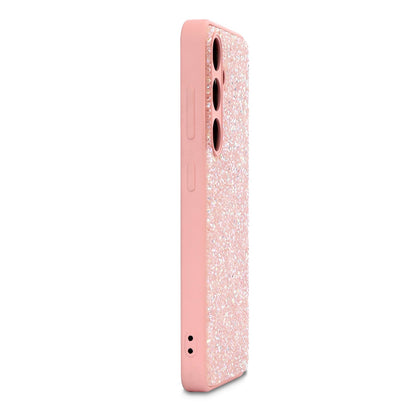 Samsung Galaxy A57 Hoesje - Roze - Casemania Diamant Glitter Back Cover