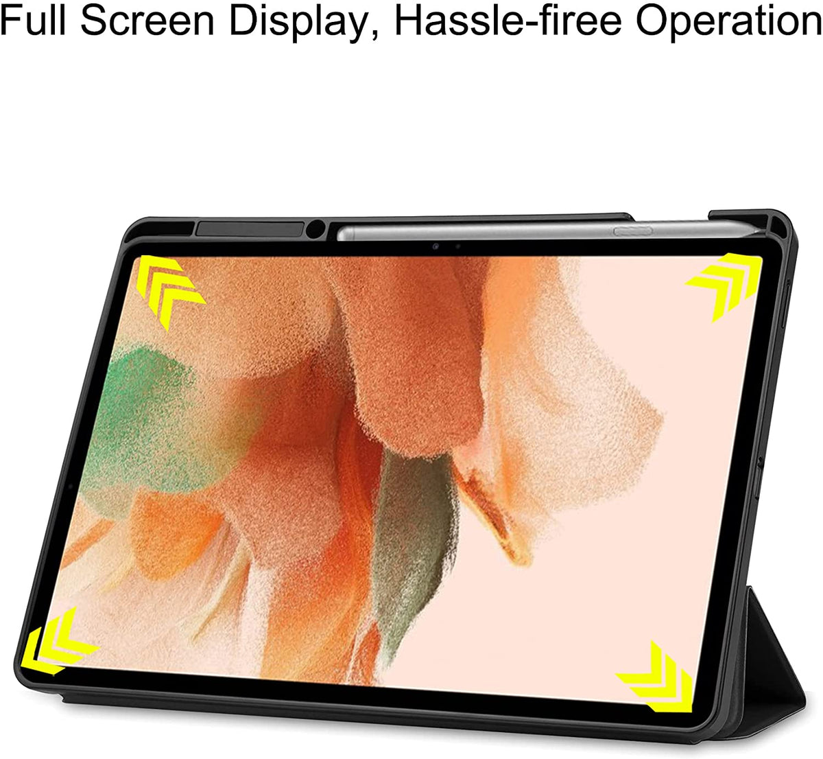 Samsung Galaxy Tab S8 Ultra Tablethoes - Zwart - Smart Cover