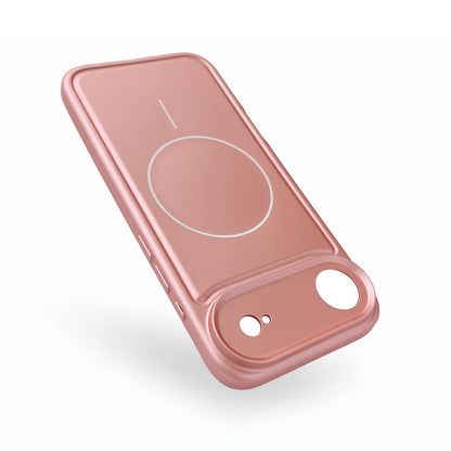 Apple iPhone Air Hülle - Metallic Pink - Matte Silikon MagSafe Backcover