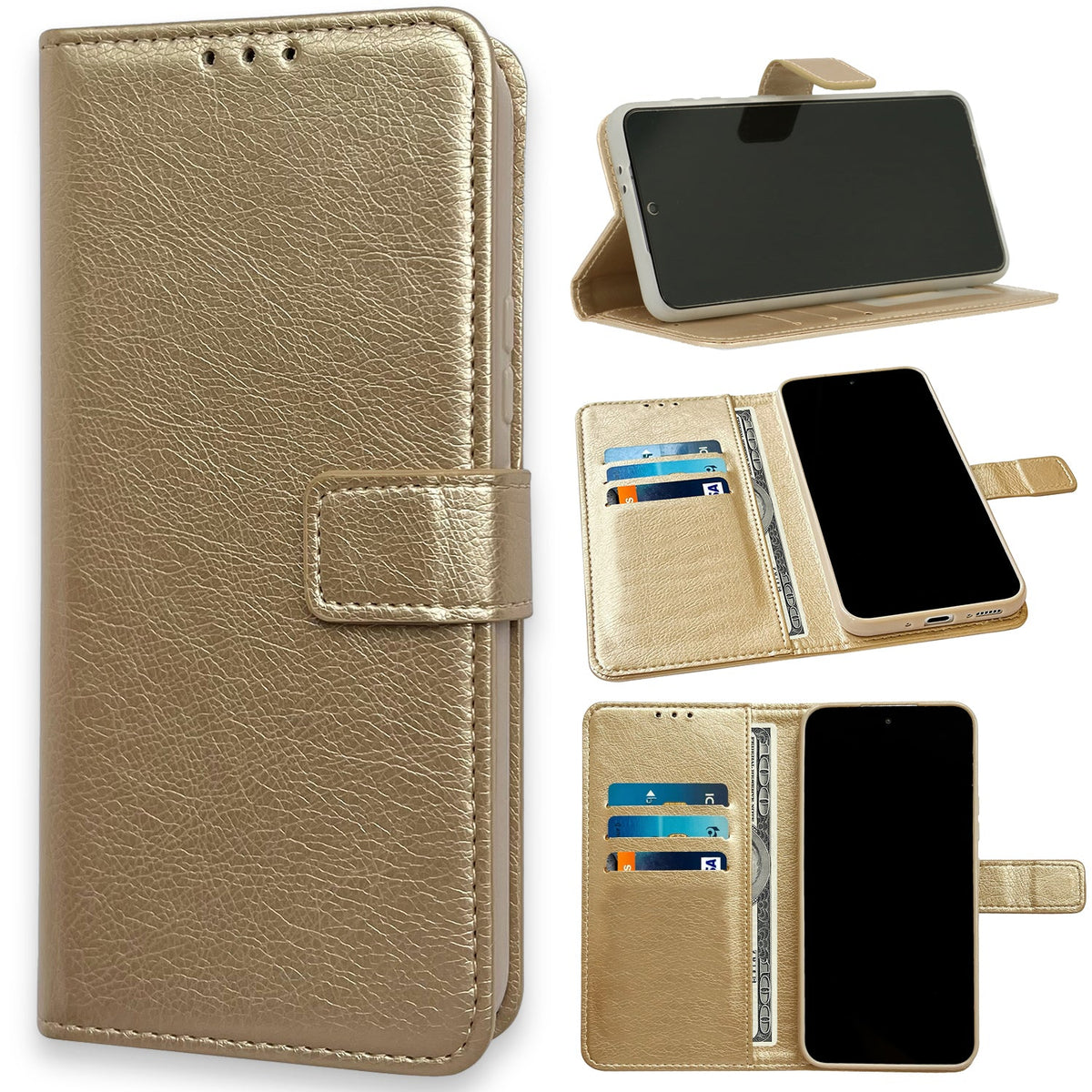 Samsung Galaxy S24 FE Case - Gold - Wallet Case