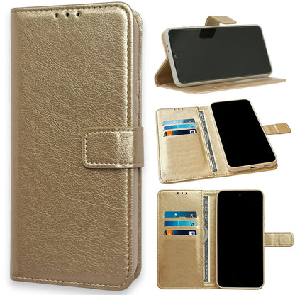 Samsung Galaxy S25 Hoesje - Goud - Bookcase
