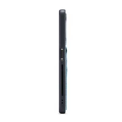 Oppo A98 Hoesje - Aqua Blue - Back Cover met Pasjeshouder