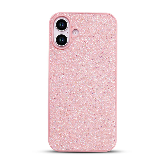 Apple iPhone 16 Hülle - Rosa - Diamant-Glitzer-Backcover