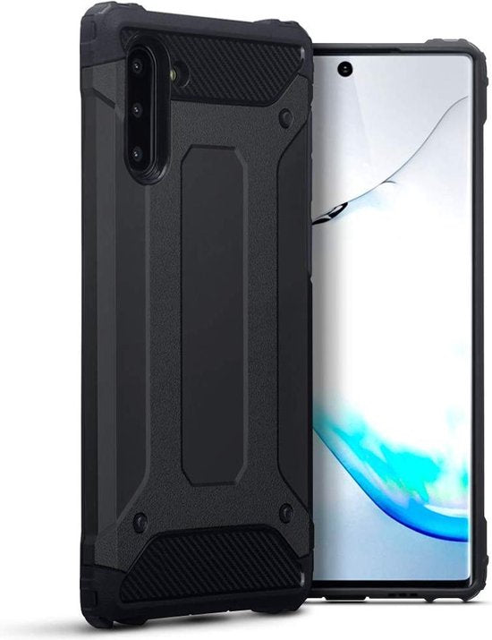 Samsung Galaxy Note 10 Hoesje - Zwart - Anti-Shock Back Cover
