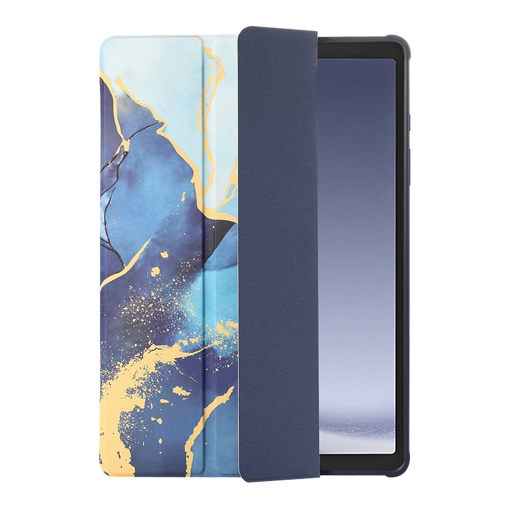 iPad Air 9.7 inch Tablethoes - Marmer Blauw - Smart Cover