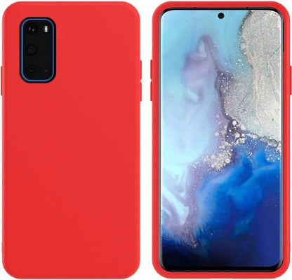 Samsung Galaxy S20 Case - Red - Silicone Back Cover