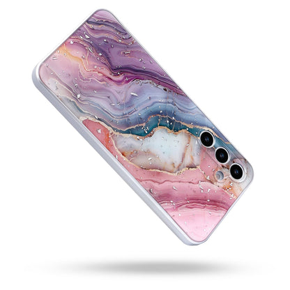 Samsung Galaxy A16 Hoesje - Roze - Marmer Back Cover