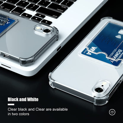 Apple iPhone XR Case - Clear - Back Cover with Card Holder