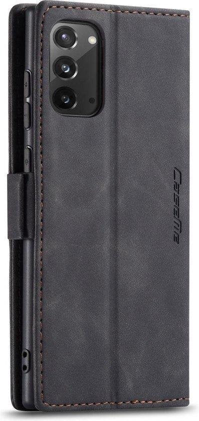 Samsung Galaxy Note20 Hoesje - Zwart - Dunne Bookcase
