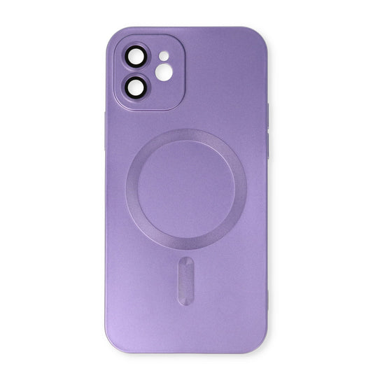 Apple iPhone 11 Hoesje - Paars - Matte Siliconen MagSafe Back Cover