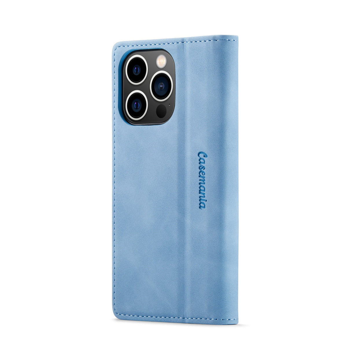 iPhone 15 Pro Hoesje - Sky Blue - Dunne Bookcase