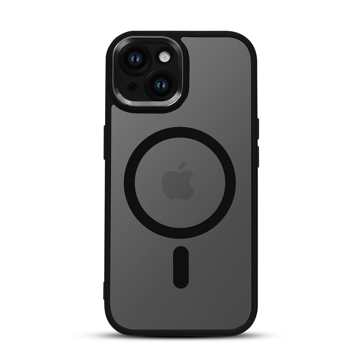 iPhone 11 Hoesje - Zwart - MagSafe Back Cover met Color Frame