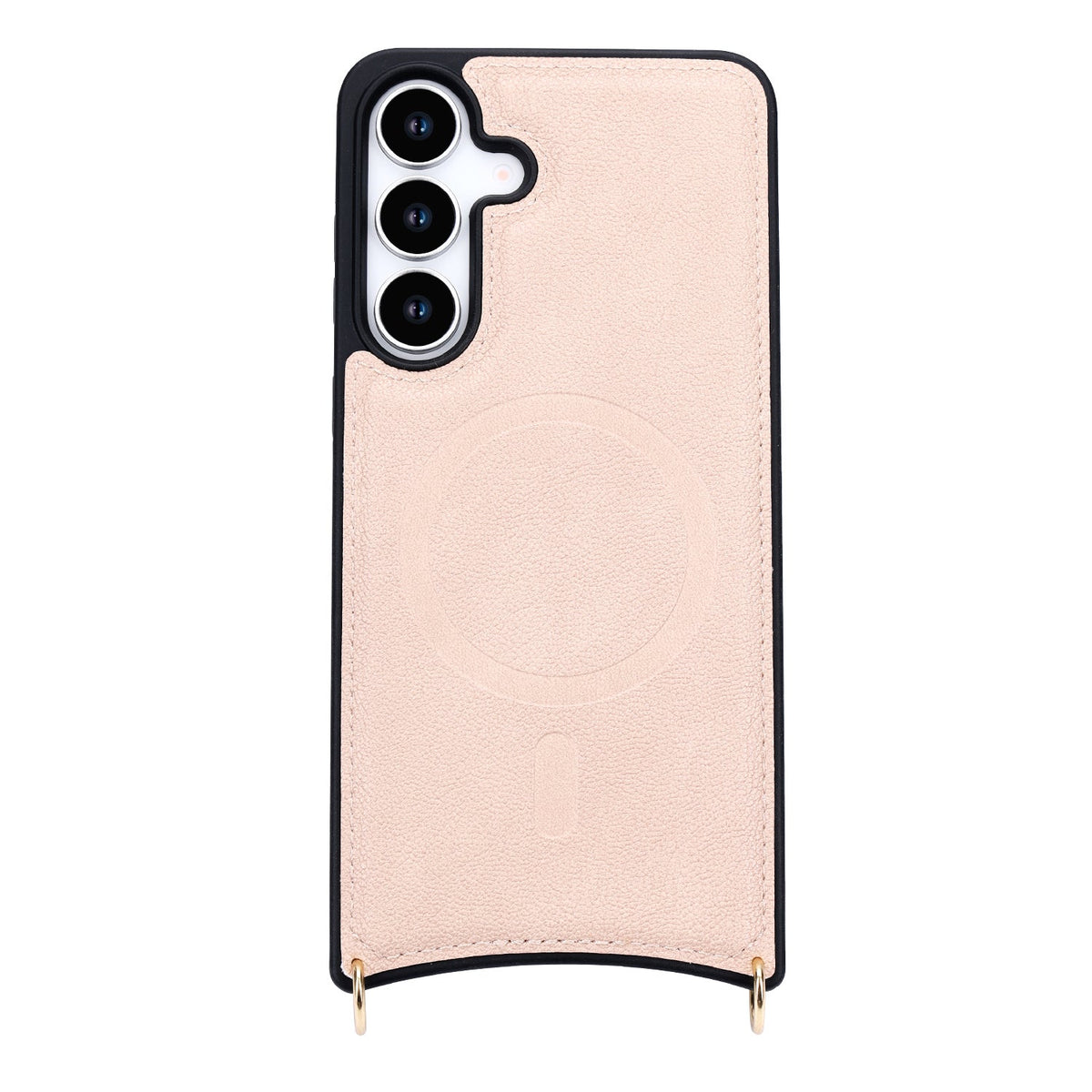 Samsung Galaxy S25 FE Hoesje - Roze - CM Amsterdam Back Cover met Telefoonkoord