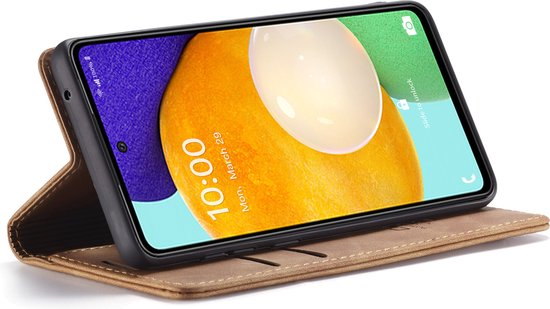 OPPO A57 Hülle - Sienna Brown - Schlanke Klapphülle mit Kartenfach