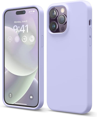 Apple iPhone 14 Pro Max Case - Purple - Liquid Silicone Back Cover