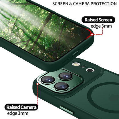 iPhone 17 Pro Hoesje - Groen - Matte Armor MagSafe Back Cover