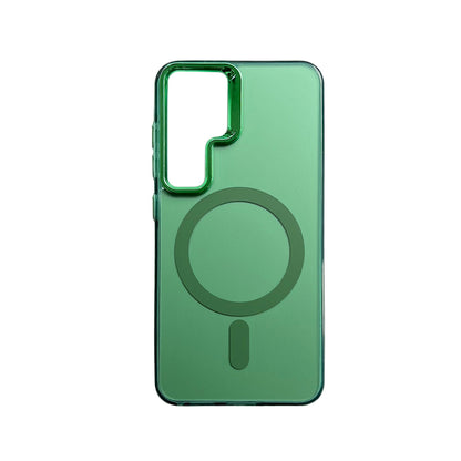 Samsung Galaxy S23 FE Hoesje - Groen - Fusion Armor MagSafe Back Cover