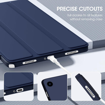 Samsung Galaxy Tab A9 Tablethoes - Donker Blauw - Smart Cover