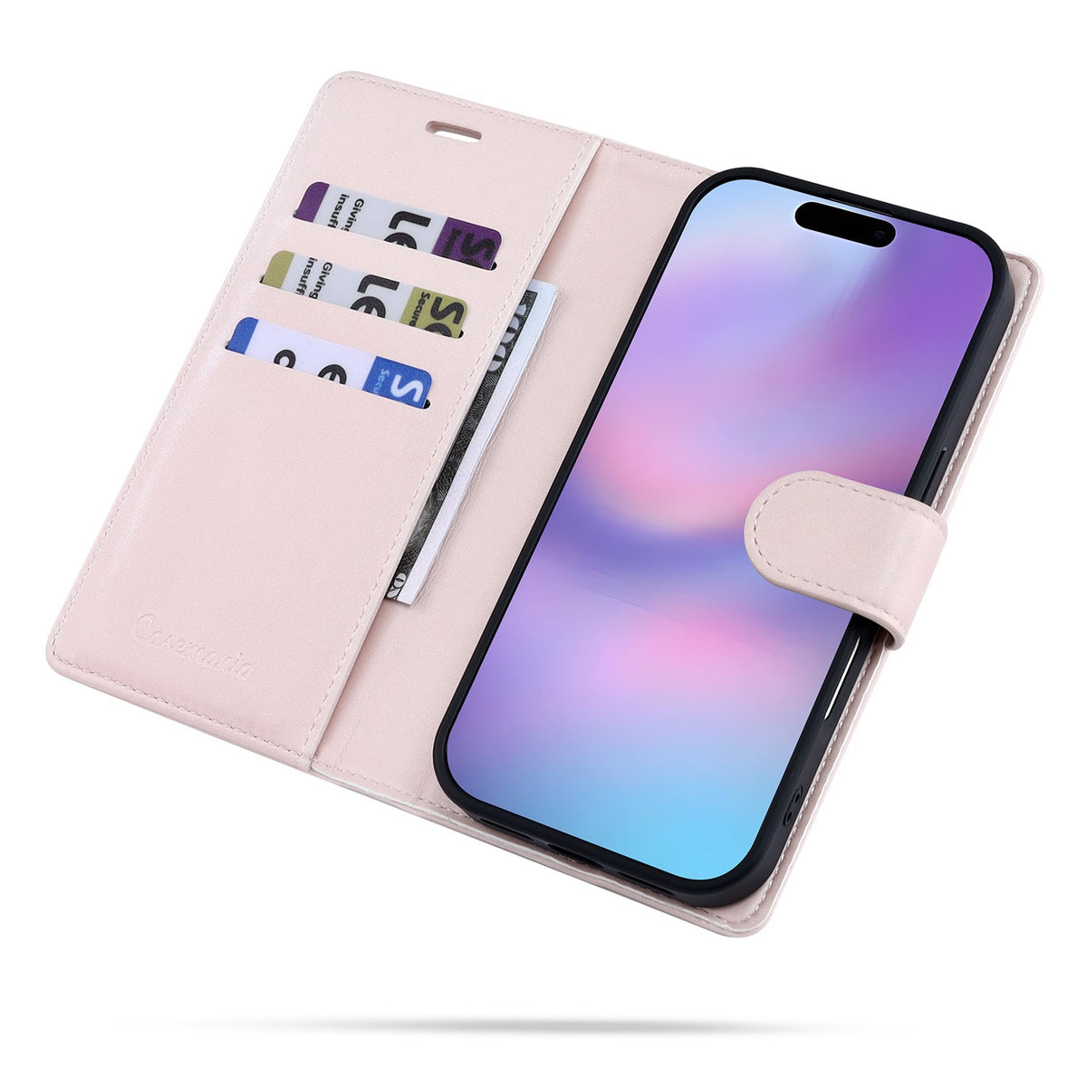Apple iPhone 17 Pro Hoesje - Cherry Blossom - 2 in 1 Velvet Bookcase