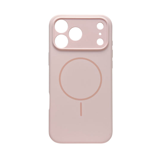 Apple iPhone 17 Pro Max Hülle - Rosa - Liquid-Silikon-MagSafe-Backcover