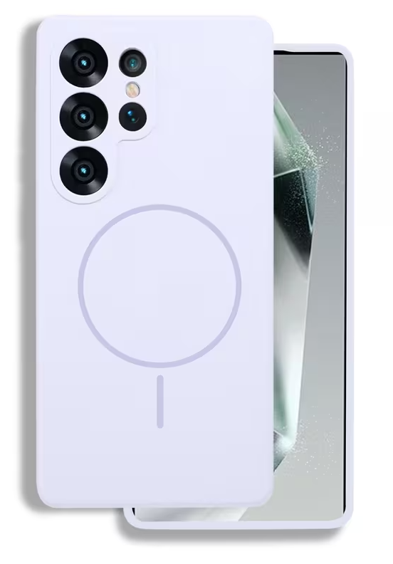 Samsung Galaxy S26 Ultra Hoesje - Lila - Zachte Liquid Siliconen MagSafe Back Cover