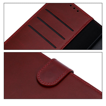 Samsung Galaxy A57 Hoesje - Burgundy Red - Echt Leren 2 in 1 MagSafe Bookcase