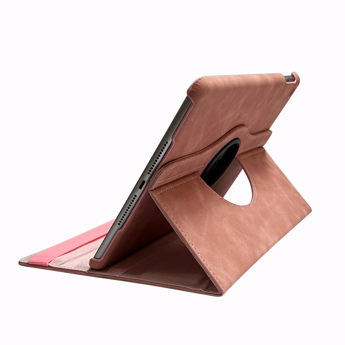 Apple iPad 5 9.7 (2017) Tablet Case - Pale Pink - Rotating Folio Case