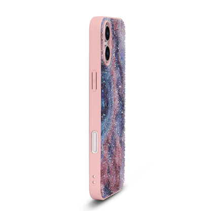 iPhone 16 Plus Hoesje - Nova - Diamant Marmer Glitter Back Cover
