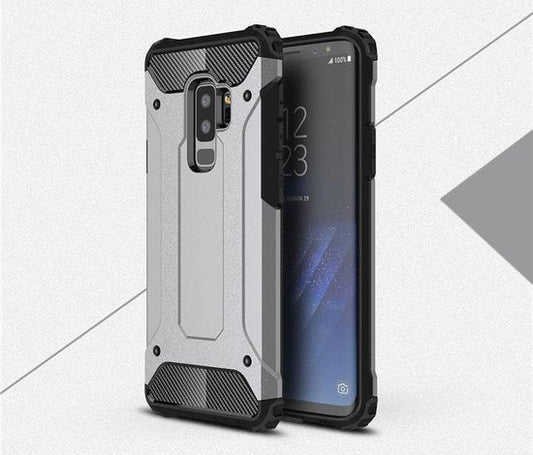 Samsung Galaxy S9+ Hoesje - Grijs - Armor Back Cover