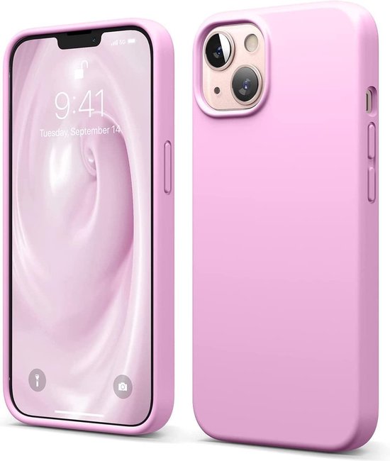 Apple iPhone 13 Mini Case - Pink - Silicone Back Cover