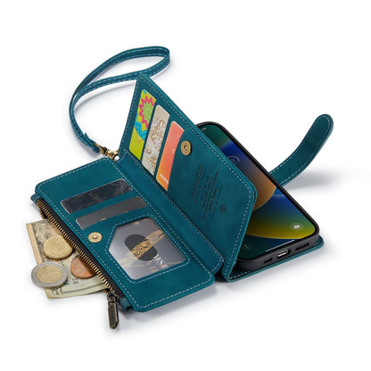 Apple iPhone 7 Hoesje - Emerald Green - Luxe Bookcase met Rits