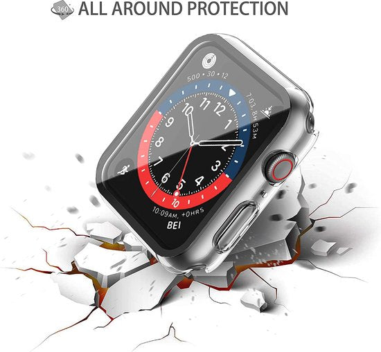 Apple Watch Series 4 (44mm) Smartwatch Screenprotector - Transparant Tempered Glass - 1 Stuk