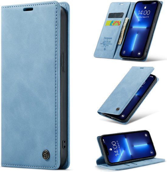 iPhone 12 Mini Hoesje - Sky Blue - Dunne Bookcase