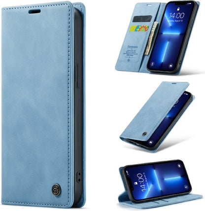 iPhone 12 & 12 Pro Hoesje - Sky Blue - Dunne Bookcase