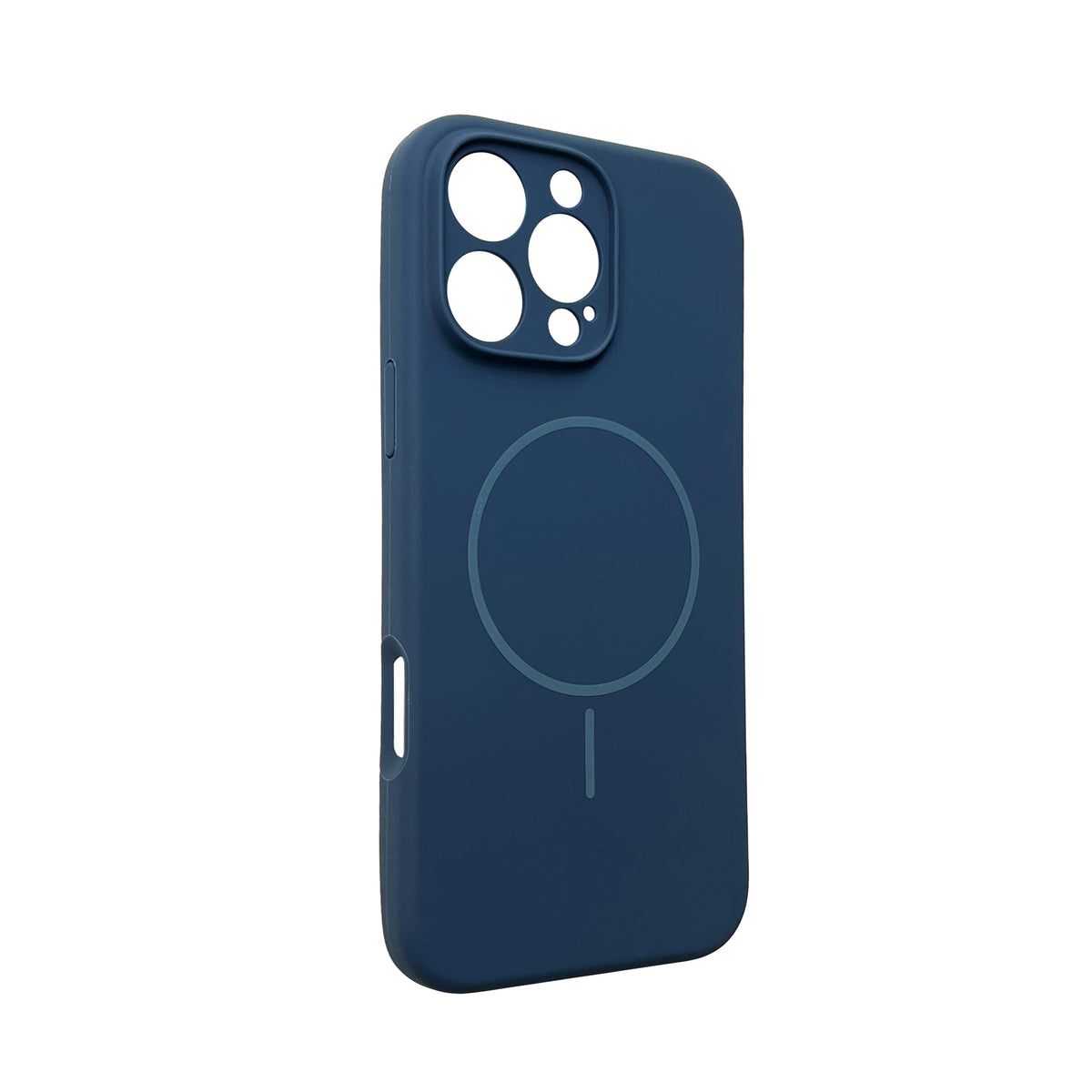 Apple iPhone 16 Pro Case - Blue - Extra Strong Liquid Silicone MagSafe Back Cover with Magnetic Ring