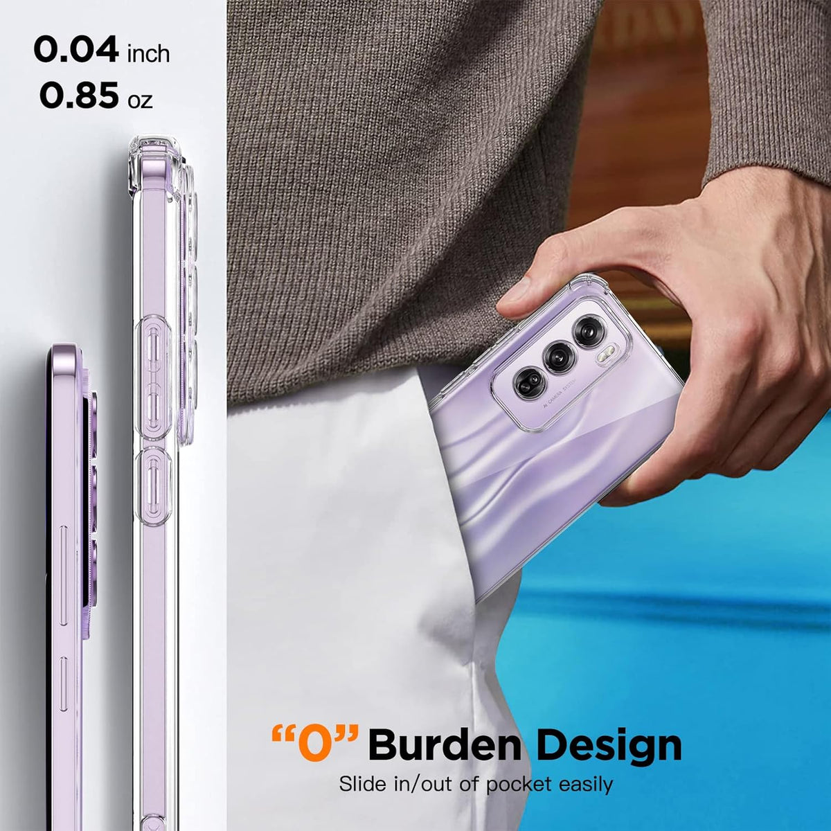 OPPO Reno12 Pro Hoesje - Transparant - Anti-Shock Back Cover