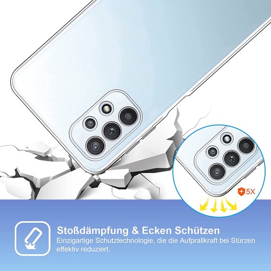 Coque pour Samsung Galaxy A13 4G - Transparente - Étui arrière en silicone