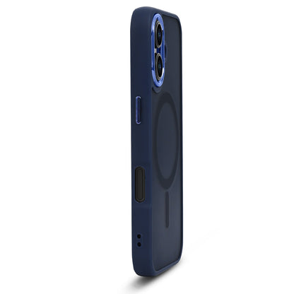 Apple iPhone 16 Plus Hülle - Blau - Mattes Armor-MagSafe-Backcover