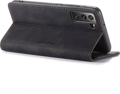 Samsung Galaxy S22 Hoesje - Charcoal Gray - Dunne Bookcase