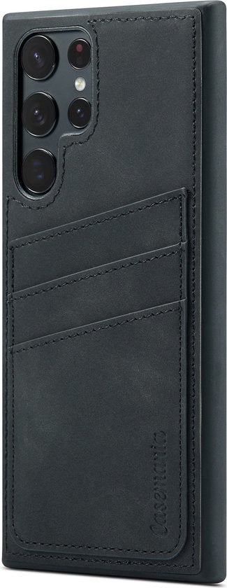 Samsung Galaxy S22 Ultra Case - Charcoal Gray - Back Cover with Card Holder