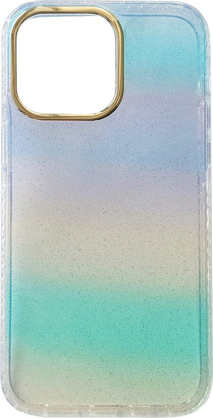 Apple iPhone 14 Pro Case - Blue - Glitter Back Cover