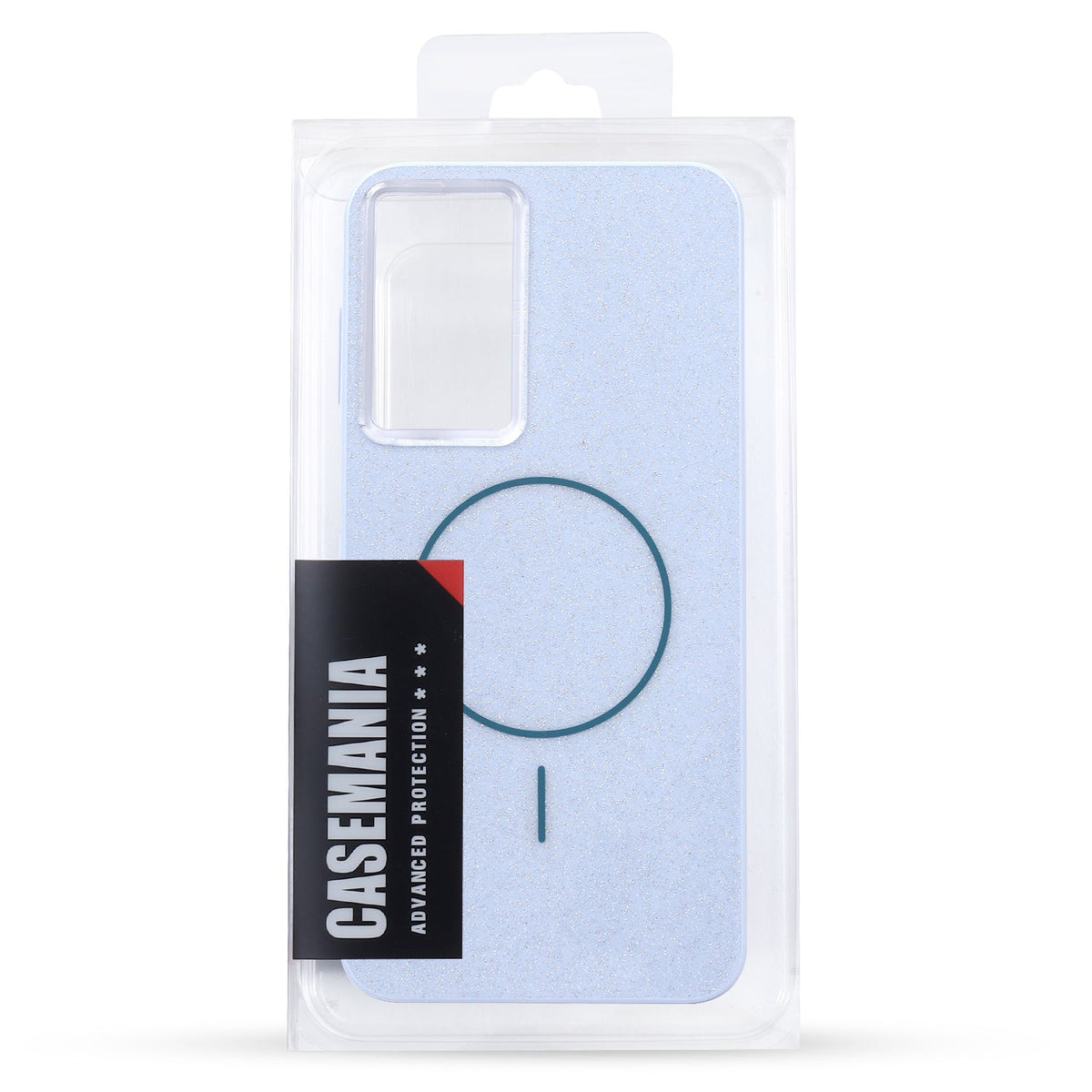 Samsung Galaxy A17 Hoesje - Licht Blauw - Glitter MagSafe Back Cover