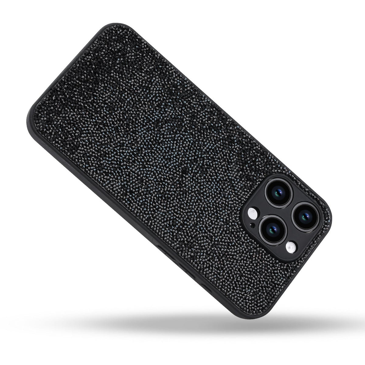 Apple iPhone 15 Pro Max Hoesje - Zwart - Diamant Glitter Back Cover