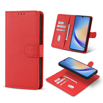Samsung Galaxy S24 Ultra Hoesje - Rood - 2 in 1 Bookcase