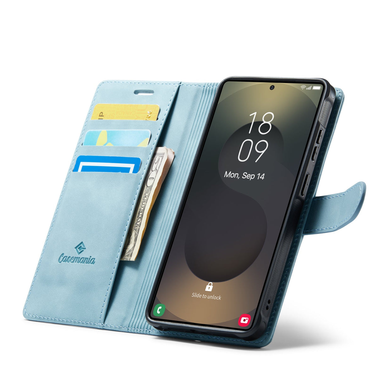 Samsung Galaxy S26 Ultra Case - Aqua Blue - 2-in-1 MagSafe Wallet Case