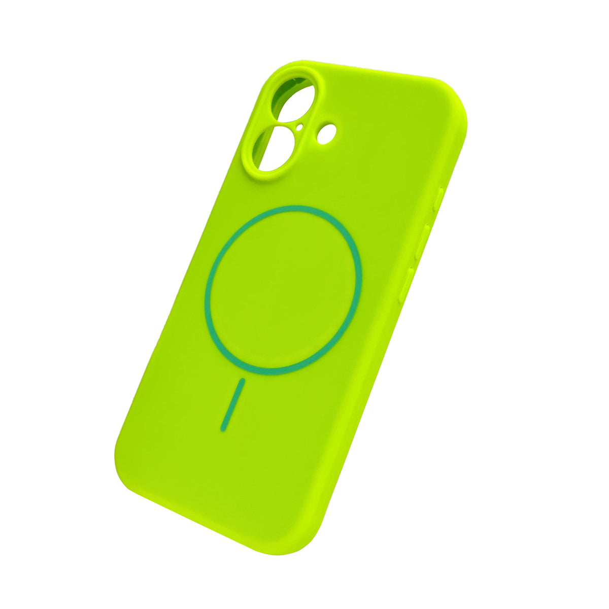 iPhone 17 Hoesje - Lime Groen - Liquid MagSafe Thin Ring Back Cover